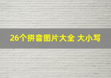 26个拼音图片大全 大小写